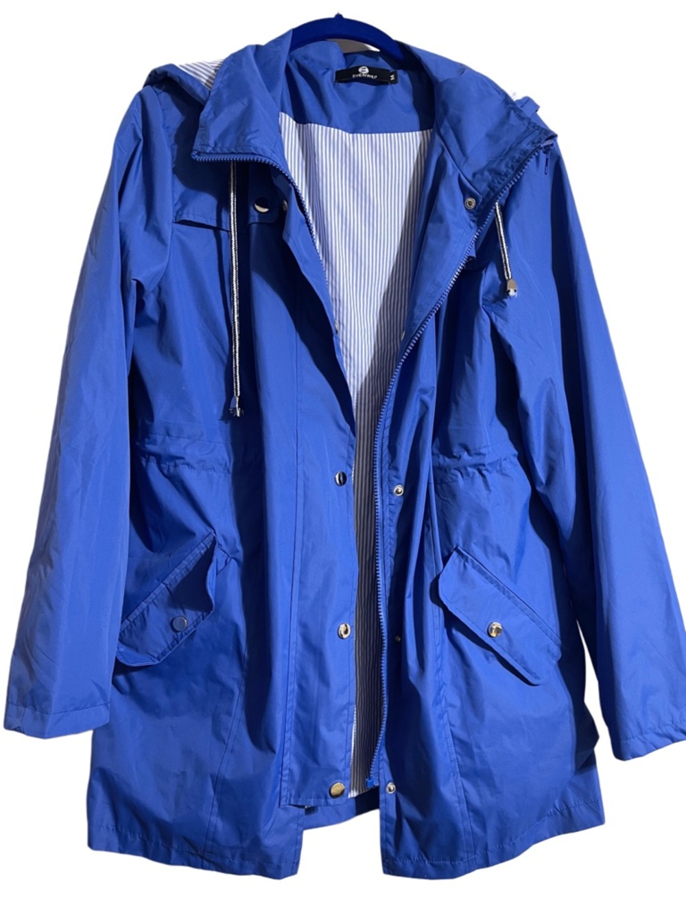 ZHENWEI Womens Lightweight Hooded Waterproof Active Outdoor Rain Jacket Size M - Picture 7 of 10